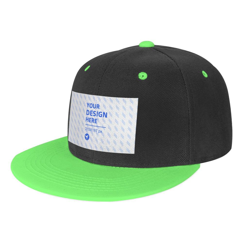 Chapeau Hip Hop contrasté à bord plat pour enfants