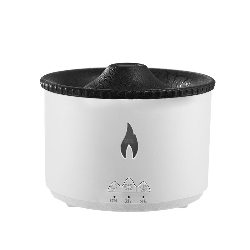 Difusor de aire humidificador con llama de medusa y volcán azul, venta al por mayor, aceite de llama portátil, aroma esencial, mini difusor volcánico con control remoto
