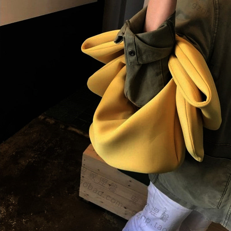 Retro Cute Bow Space Cotton Handbag For Women