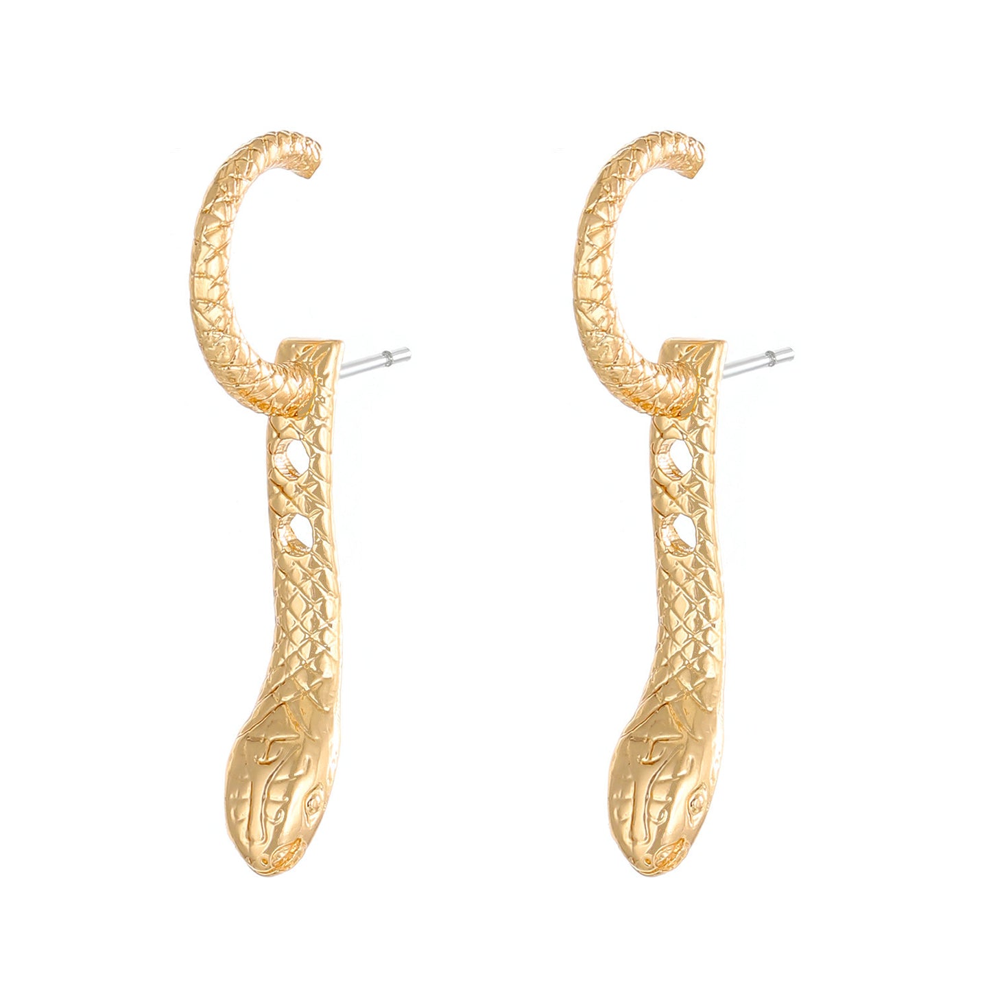Boucles d'oreilles exagérées en forme de serpent pour femmes, Style Ins, Design rétro, sensation multi-usure