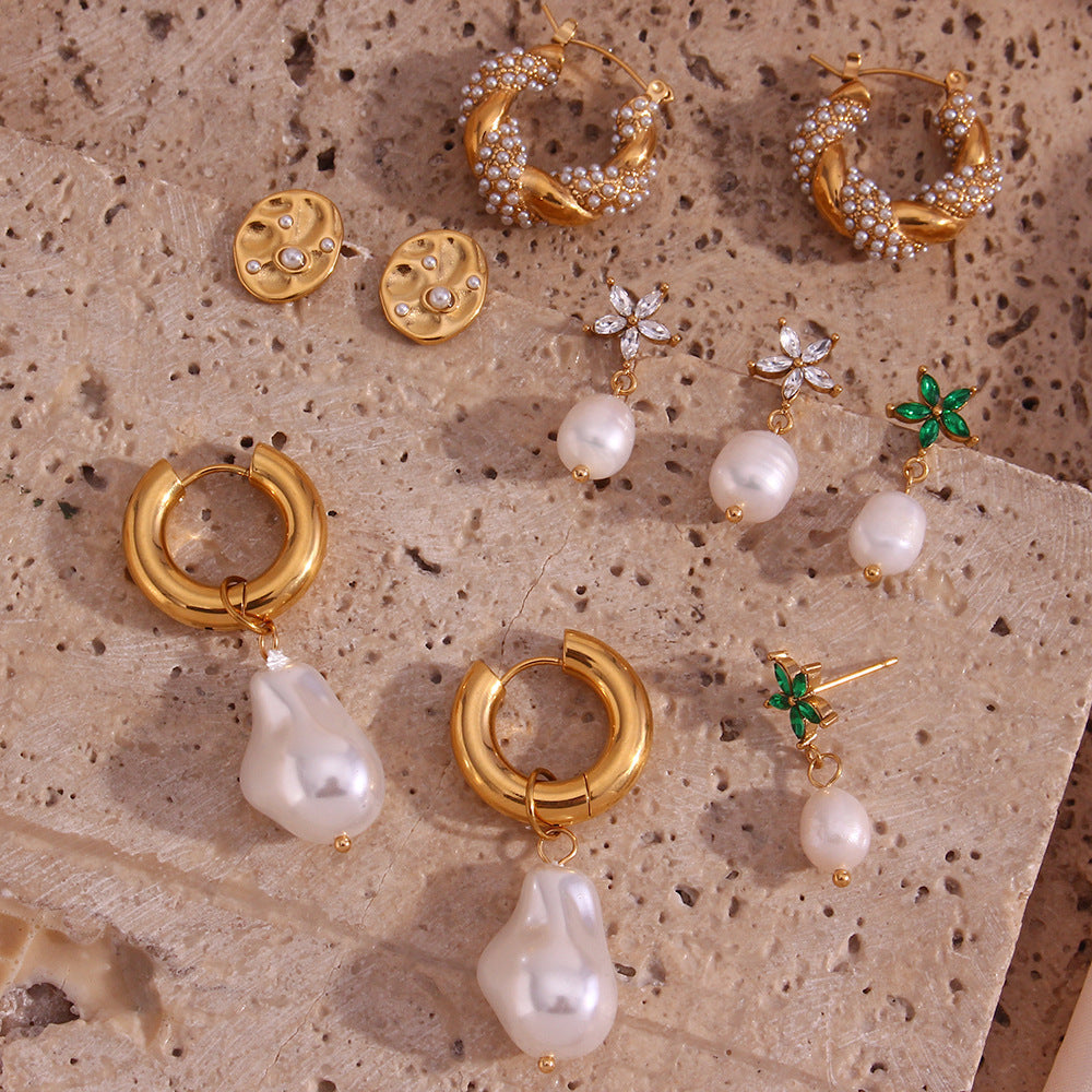 Popular Simplicity Pearl Jewelry Earrings