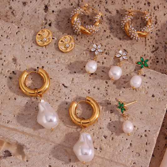 Popular Simplicity Pearl Jewelry Earrings