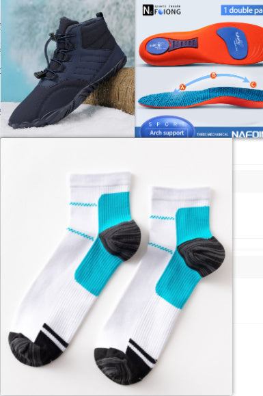 Chaussures chaudes en coton pour sports de plein air à cinq doigts, bottes résistantes à l'usure et antidérapantes