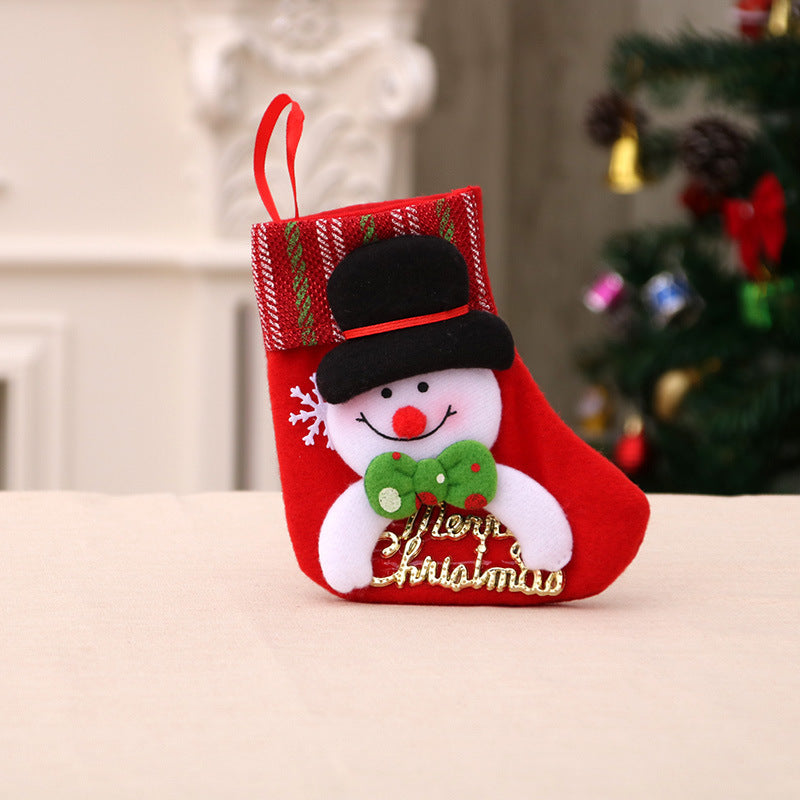 Decoraciones navideñas Calcetines de Papá Noel Colgante para árbol de Navidad Calcetines de Navidad Bolsa de regalo Bolsa de Navidad