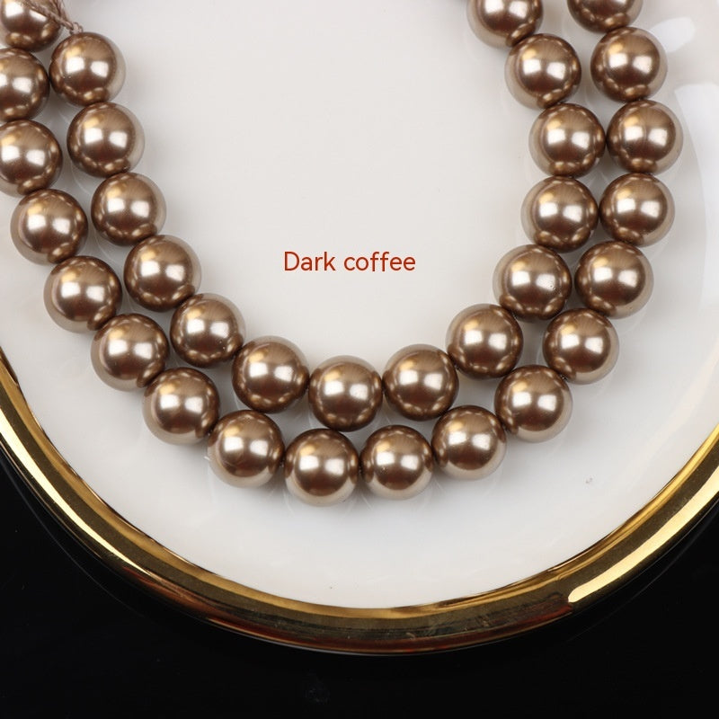 Perla de color Nanyang con agujero recto