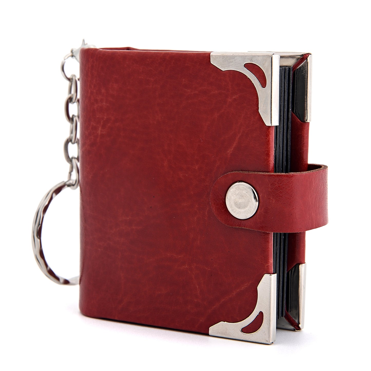 Mini llavero con foto de cuero colgante