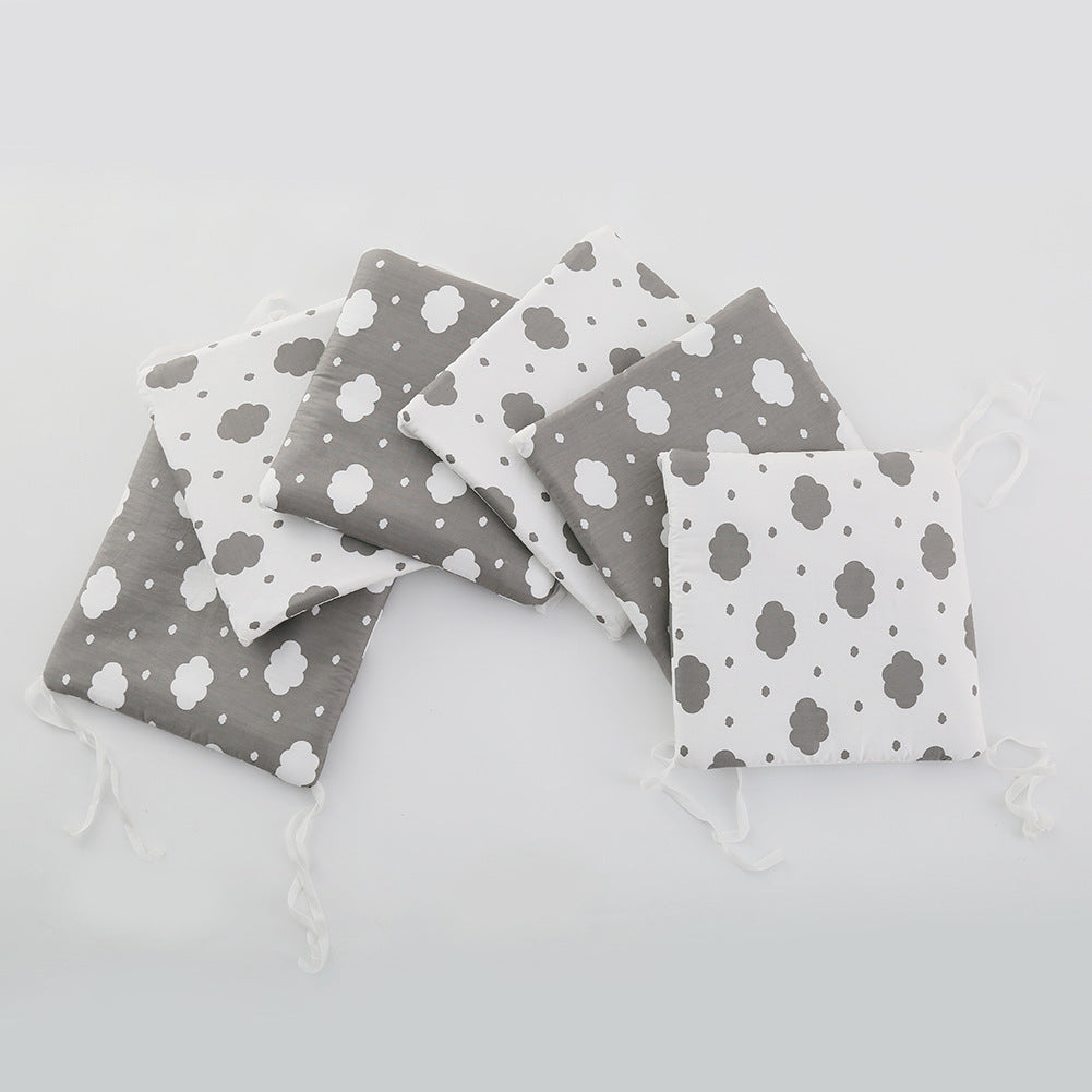 Kit anti-collision pour bébé, tour de lit de berceau en coton