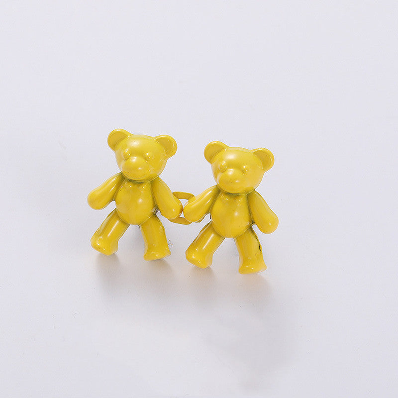Broche ours mignon, Clip de taille, fermeture à pression en métal, épingles pour pantalons, bouton détachable, boucle sans couture, jean, réduire la taille, serrer la broche