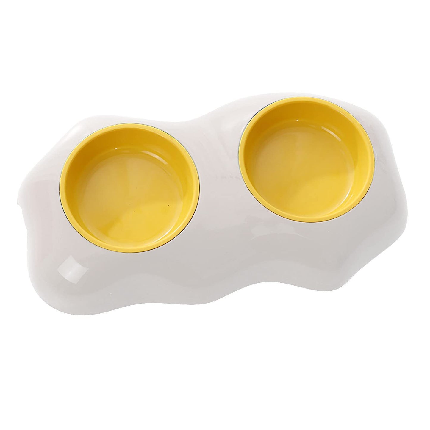 Cuenco para mascotas en forma de huevo, agua potable, cuenco individual, cuenco doble, cuencos para perros, lindo cuenco de alimentación para mascotas, comida y agua en forma de yema de huevo, alimentador de cuenco elevado