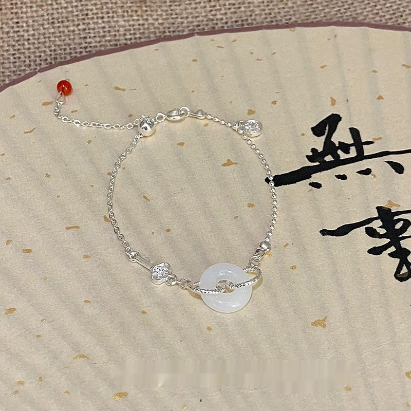 Pulsera de corazón de perlas de temperamento de moda para mujer