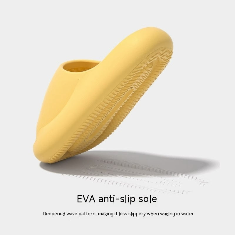 Pantoufles muettes pour femmes, sandales antidérapantes simples de bain d'été pour la maison