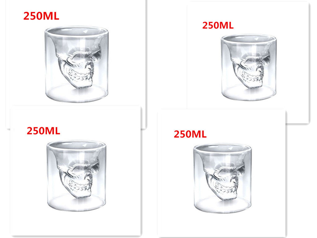 Calavera Calavera Doble Cristal Transparente