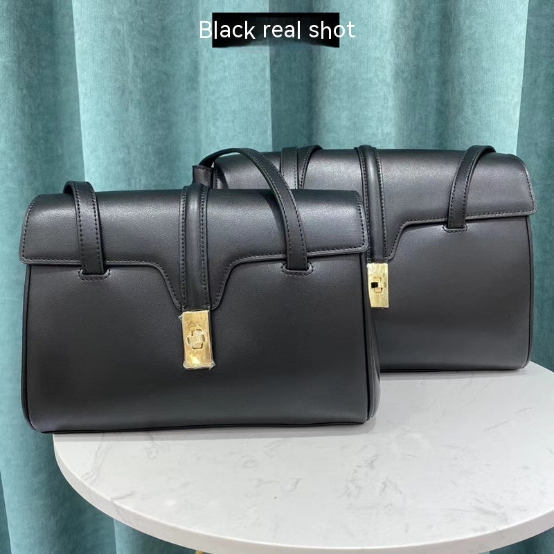 Fourre-tout de grande capacité en cuir de vache première couche