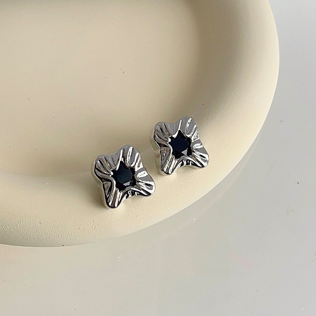 Boucles d'oreilles simples en zircon pour femme