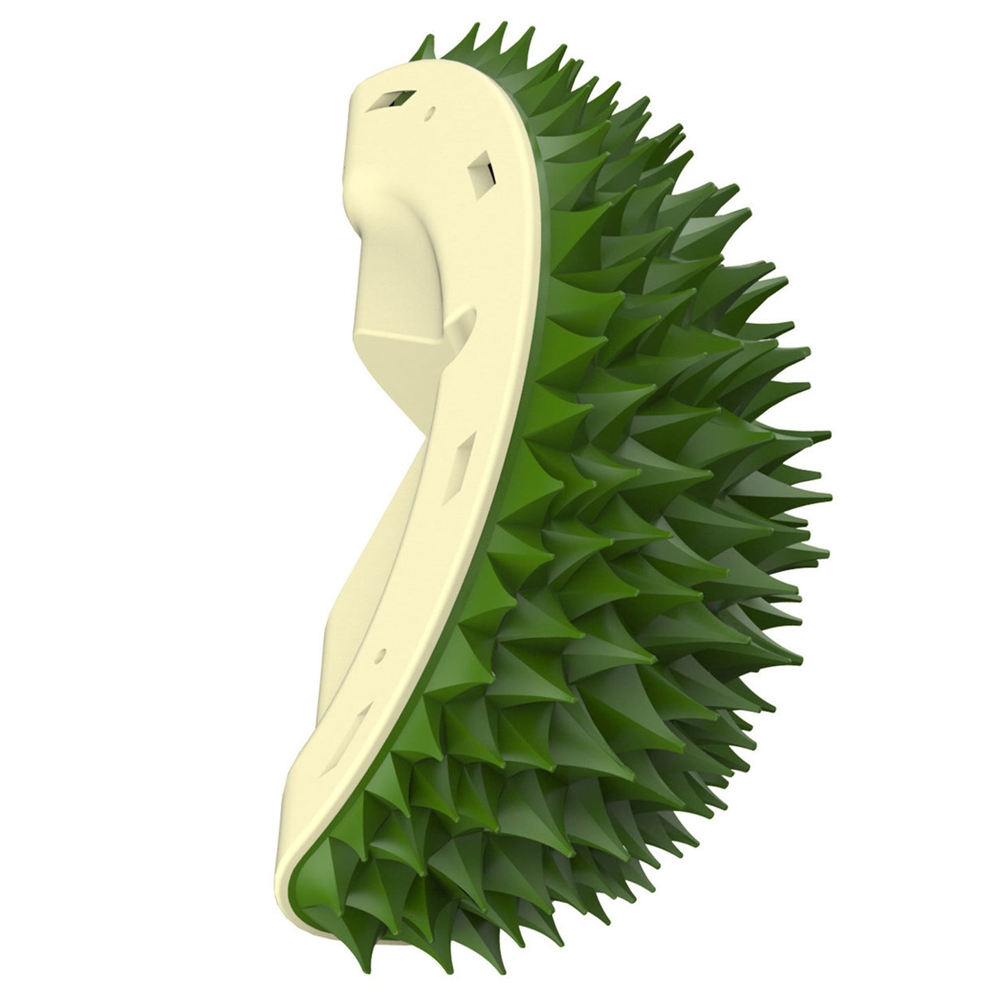 Brosse pour chat en durian, auto-toiletteur pour chien et chat, peignes de massage pour coins muraux, molaires en forme de durian, jouets pour manger lentement, outil de massage multifonctionnel pour animaux de compagnie, dents propres, jouets sains