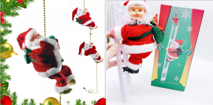 Escalera eléctrica de Papá Noel de plástico