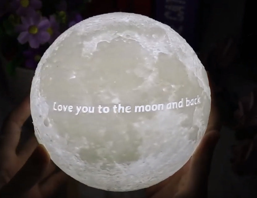 Lámpara de luna personalizada