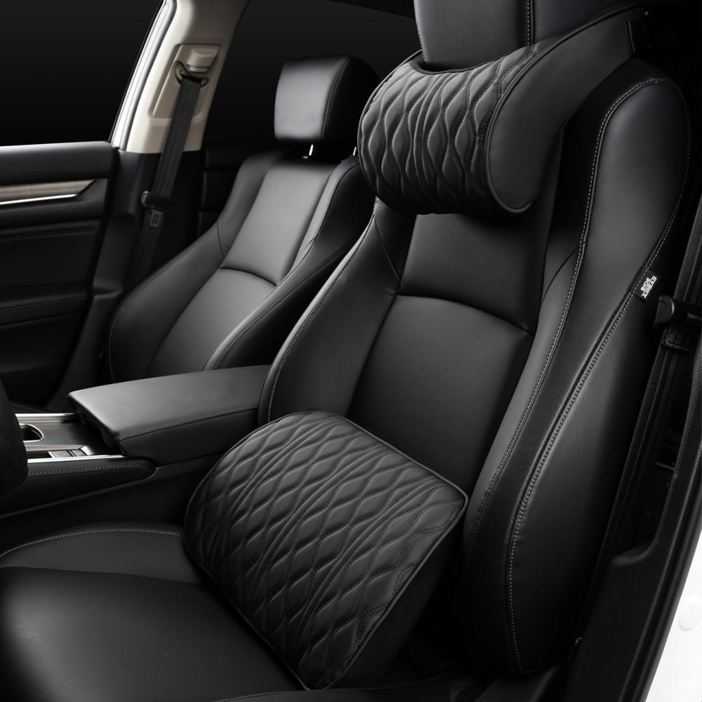 Appui-tête de voiture, oreiller cervical de voiture, dossier, siège de voiture, ensemble de support lombaire de voiture universel 