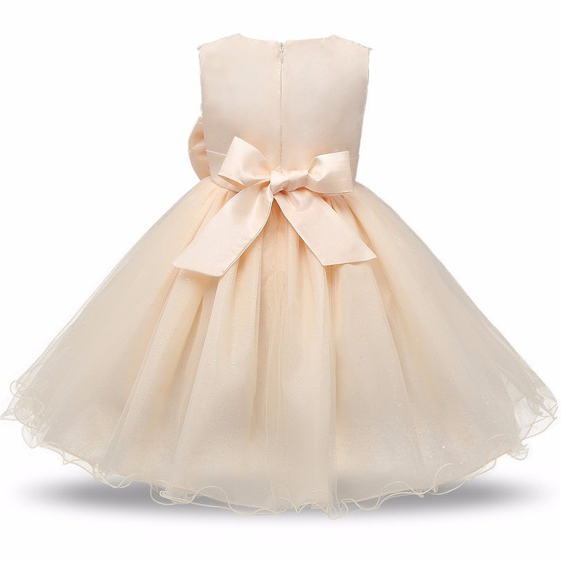 Robe princesse à fleurs pour filles, Tutu d'été, robes de fête d'anniversaire et de mariage