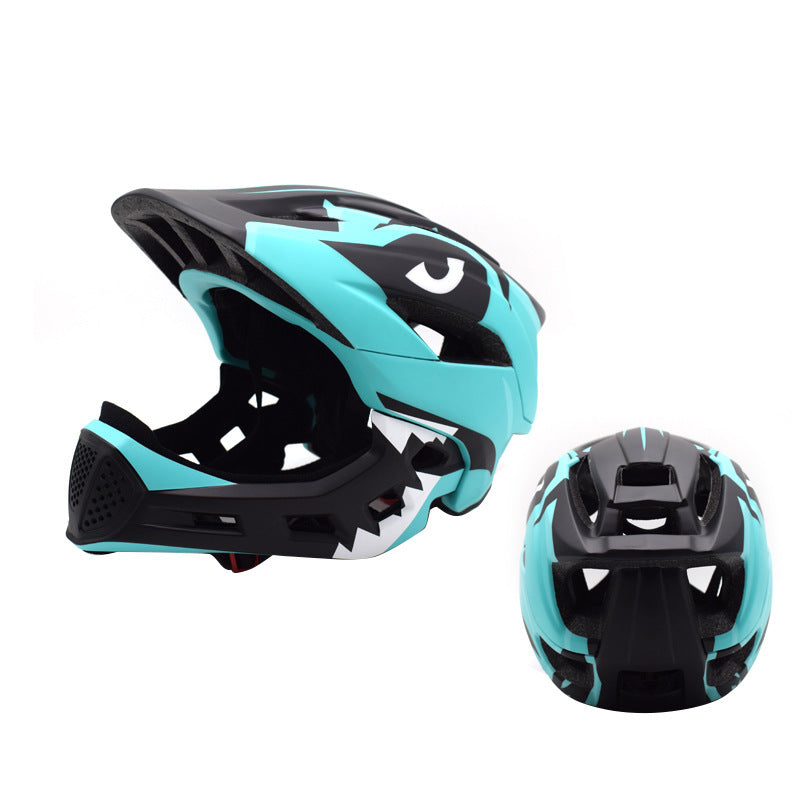 Casco de bicicleta de equilibrio para niños, equipo de protección deportiva para montar en bicicleta, casco de cara completa para patinete deslizante
