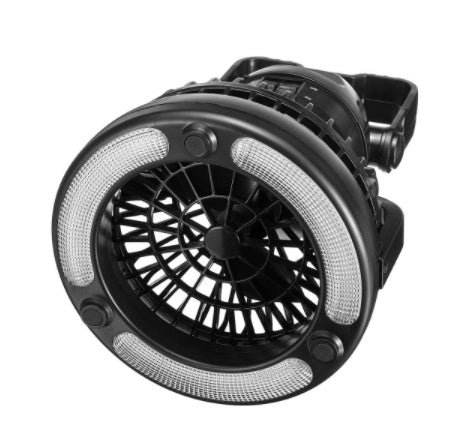 Lampe de ventilateur de camping multifonctionnelle à 18 LED