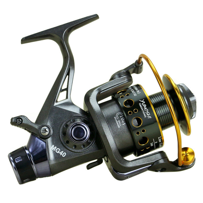 Carrete de pesca con diseño de doble freno y doble carga MG30-60