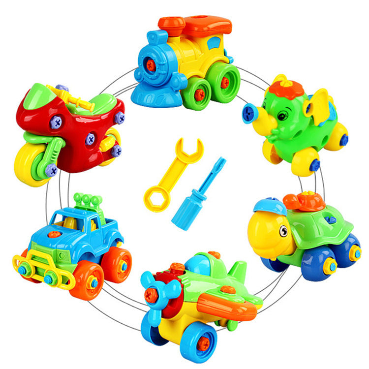 Démontage blocs d'assemblage jouets bricolage moto voiture modélisation bâtiment Construction écrous jouets pour enfants cadeaux