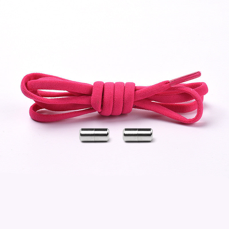 Lacets élastiques sans cravate lacets de chaussures en demi-cercle pour enfants et adultes baskets lacets de verrouillage en métal paresseux rapides cordes de chaussures