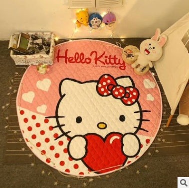 Tapis de rangement pour voiture en coton, modèles d'explosion Ins, tapis de rangement pour jouets, sortie ronde, tapis d'escalade pour enfants, sac de rangement