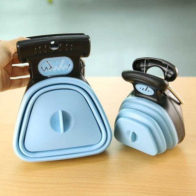 Scooper de merde pliable de voyage pour animaux de compagnie de chien avec 1 rouleau de sacs décomposables cuillère de merde propre ramasser les excréments nettoyant Epacket expédition