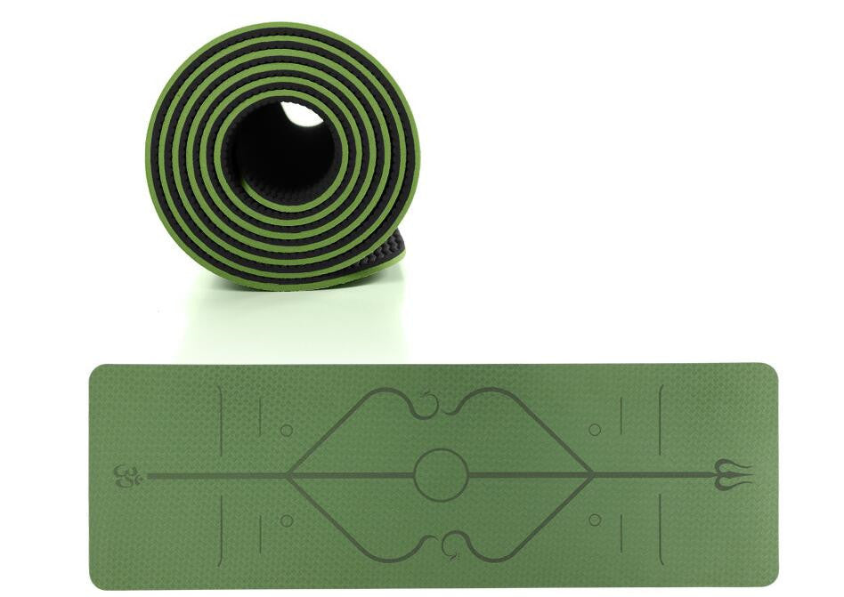 Fitness environnemental 183*61cm de tapis de glissement de tapis de yoga de bande