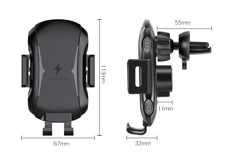 Cargador inalámbrico para coche de carga rápida.