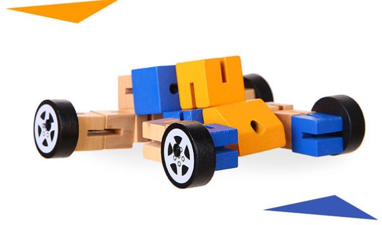 jouets robots en bois