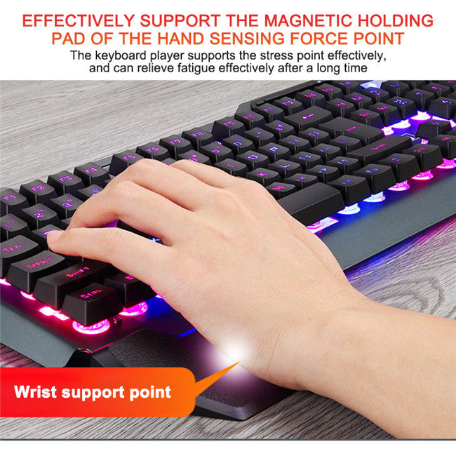 Teclado mecánico con cable para juegos