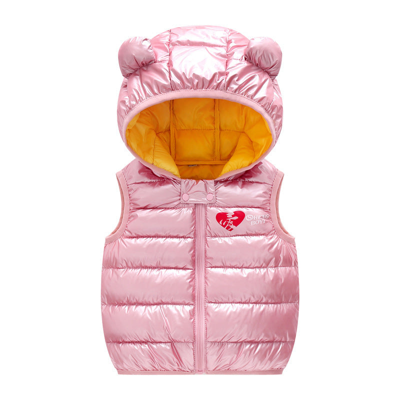 Gilet chaud d'automne pour enfants, gilet sans manches pour bébés garçons et filles, vêtements d'extérieur pour enfants, vestes à capuche