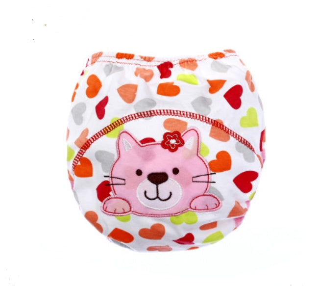 Pantalons à couches de dessin animé pour enfants, pantalons d'apprentissage pour bébés, pantalons d'entraînement respirants en coton pour nourrissons, couches lavables