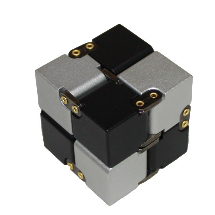 Jouet anti-Stress Cube infini en métal de qualité supérieure, décompresse Portable, jouets relaxants pour enfants et adultes