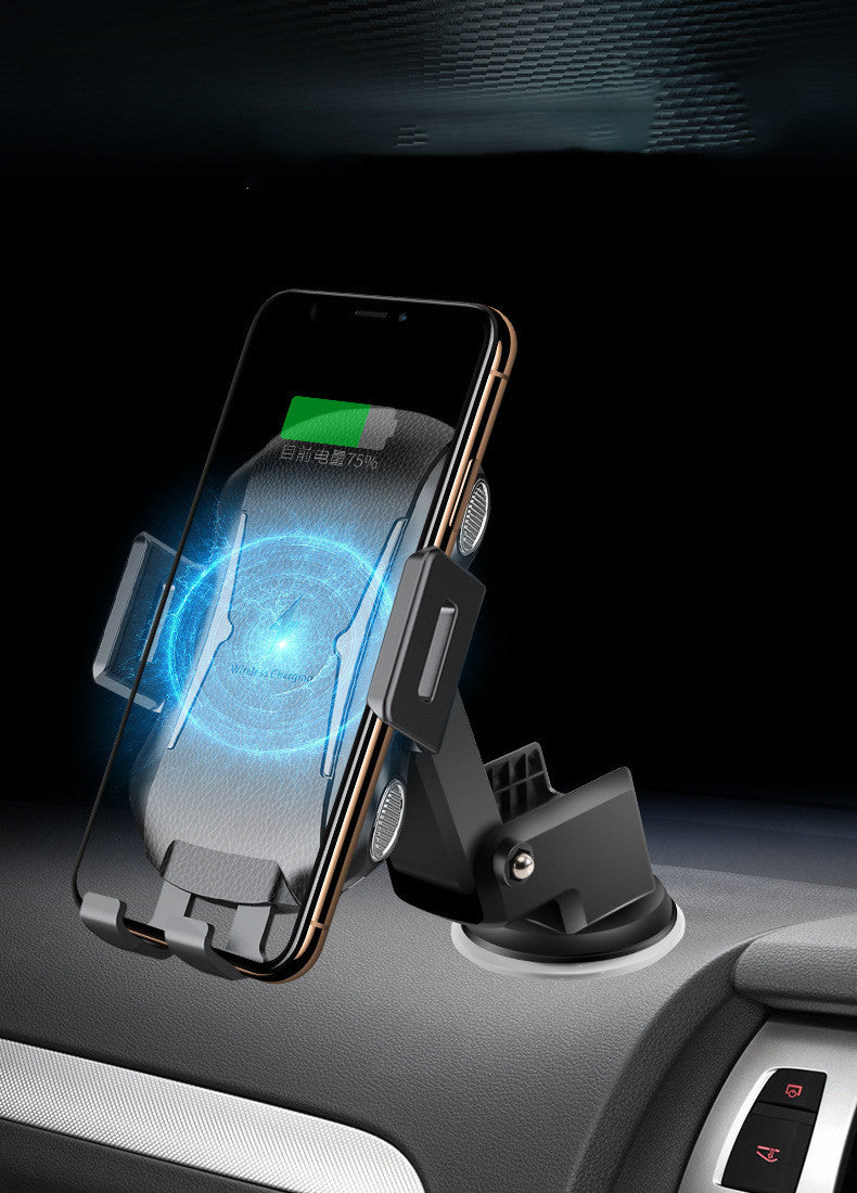 Cargador inalámbrico para coche de carga rápida.