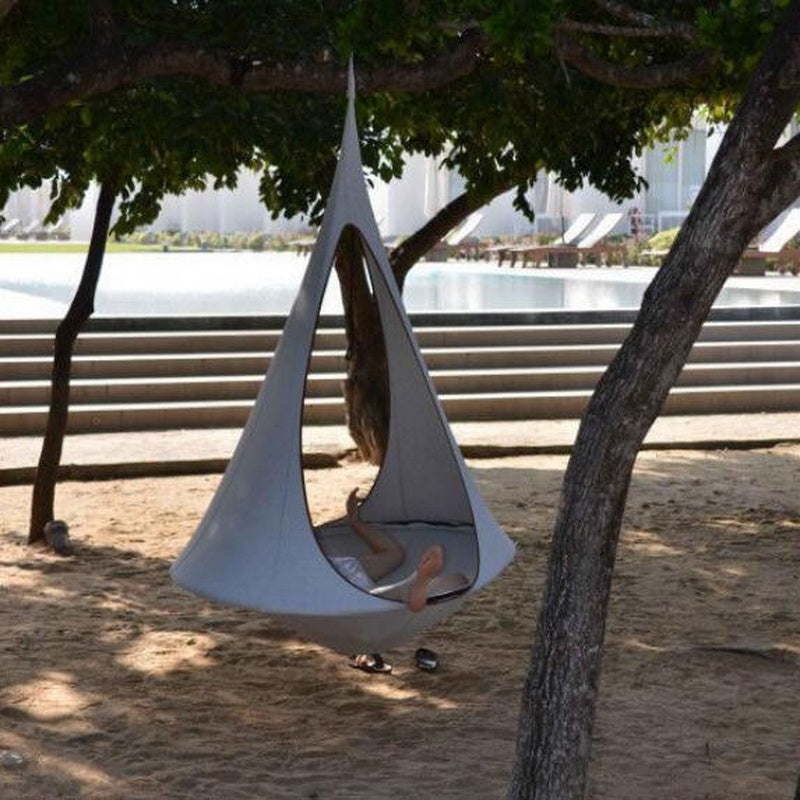 Platillo volador, hamaca de nailon portátil ligera para mochilero, Camping, elementos esenciales para acampar