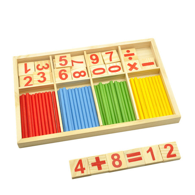 Jouets mathématiques en bois Montessori pour l’éducation précoce