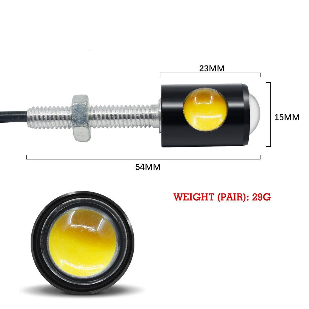Car and motorcycle license plate lights