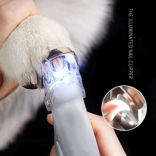 Cortauñas para mascotas con luz LED