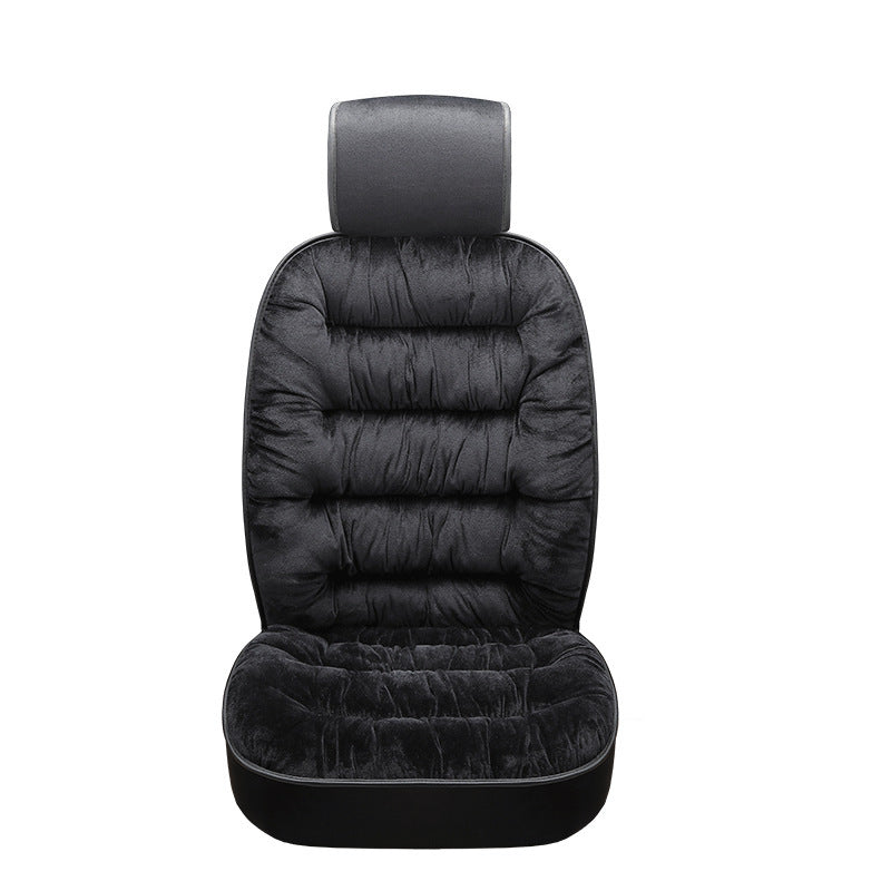 Coussin de siège de voiture universel en tissu peluche chaud d'hiver
