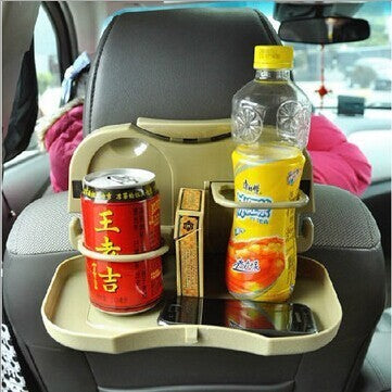 Car seat back dining table