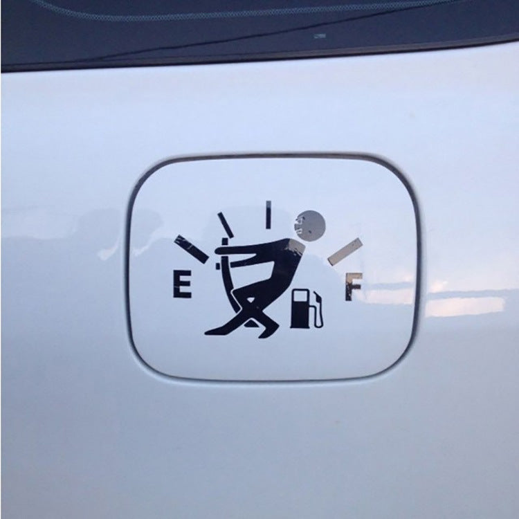 Insufficient fuel and empty fuel car stickers