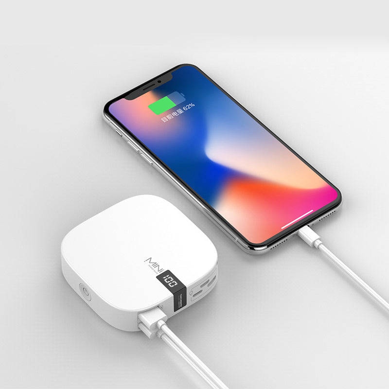 Mini banque d'alimentation 10 000 mAh, affichage numérique à entrée rapide