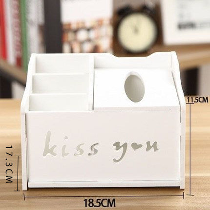 Portalápices multifunción, caja de almacenamiento pequeña de escritorio para niños, dibujos animados creativos para estudiantes