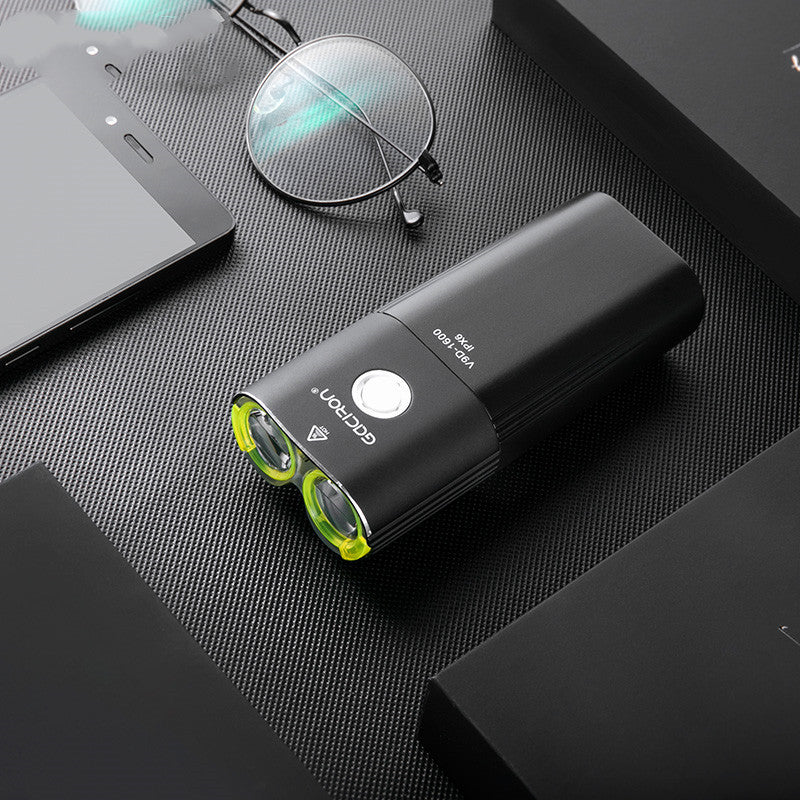 Phare de vélo étanche, banque d'alimentation de 1600 lumens