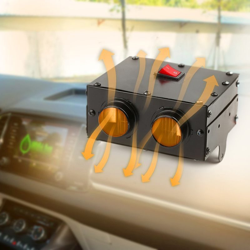 Exportation mini voiture chauffage électrique voiture chauffage électrique chauffage ventilateur chauffage dégivreur 12V24V désembuage