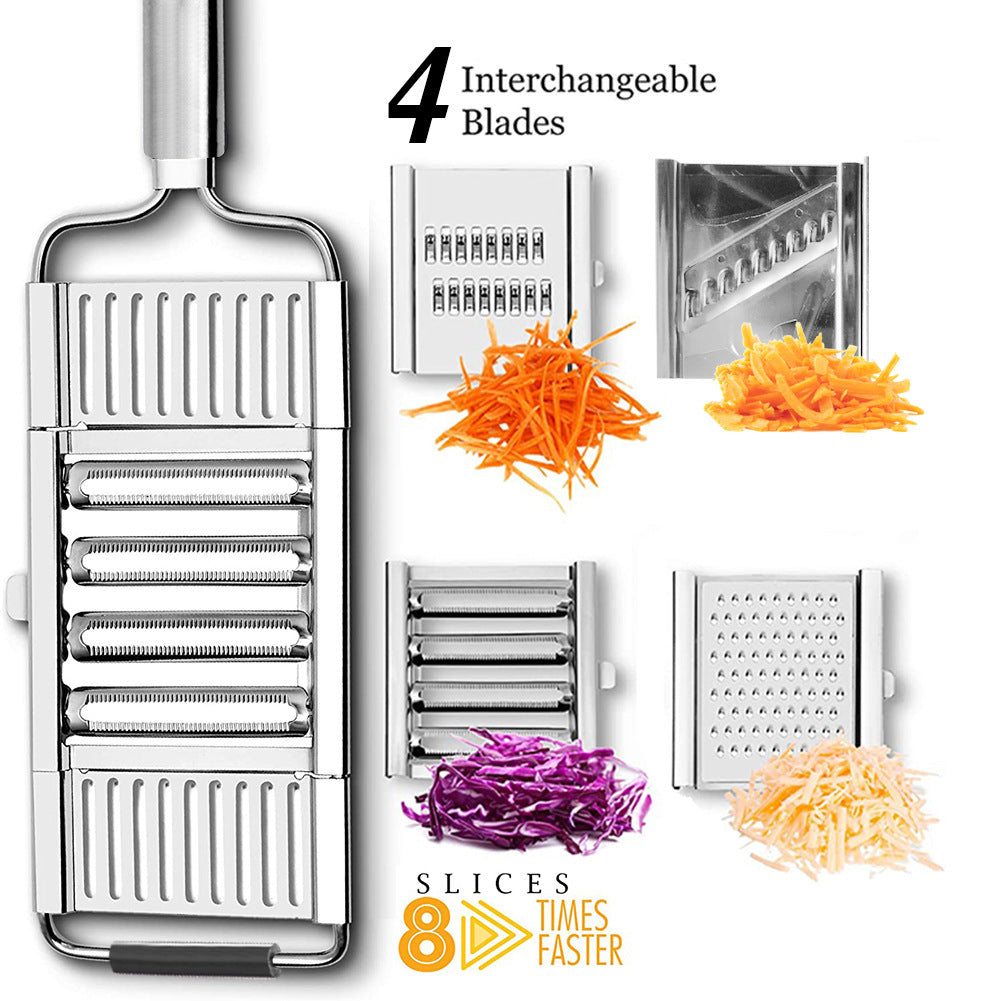 Râpe en acier inoxydable, trancheuse à légumes et fruits, éplucheur